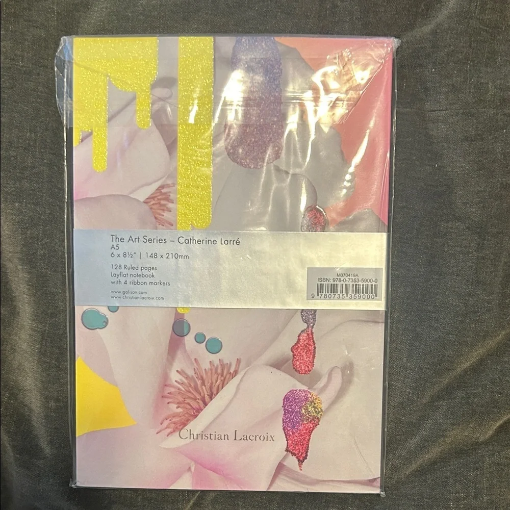 Exclusive 2021 Christian Lacroix Floral Journal with Yellow and Purple